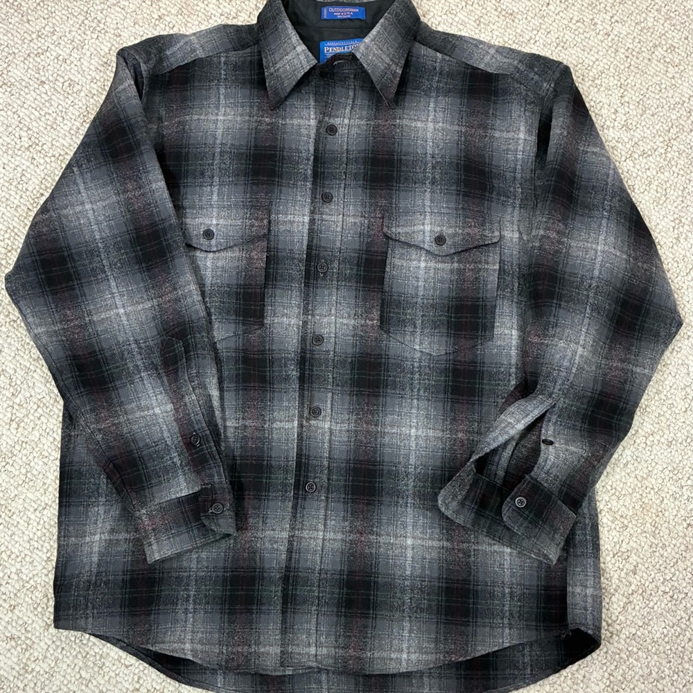 Pendleton “Outdoorsman”, Wool Flannel, Lg, Like New